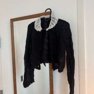 Black Sweater Cardigan